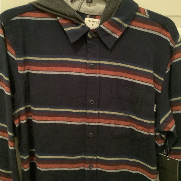 Hurley medium button up hoodie - Picture 2 of 3